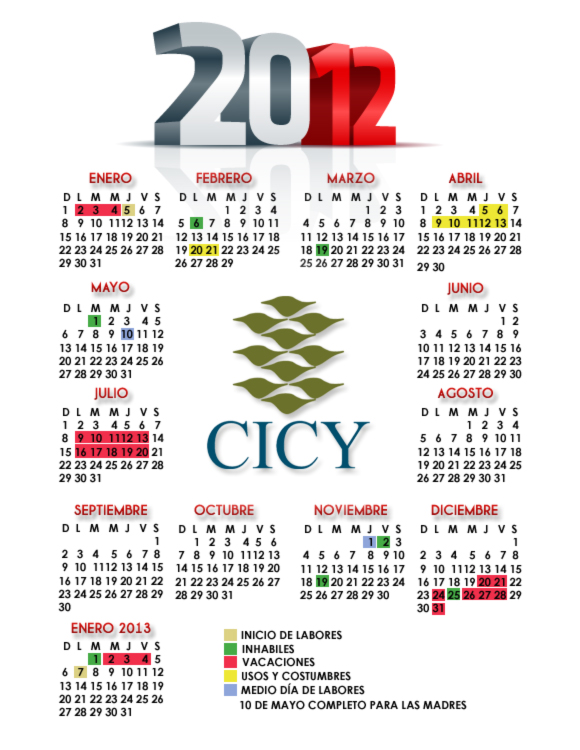 Calendario 2012