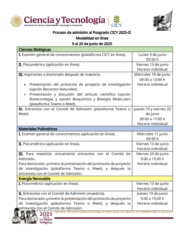 Proceso admisión