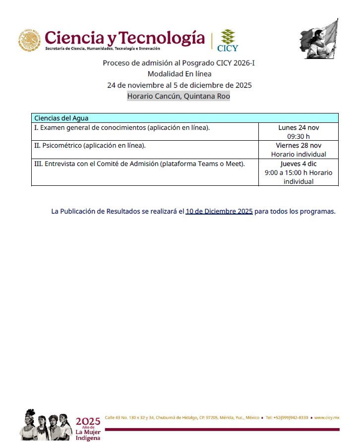 Proceso de admisión